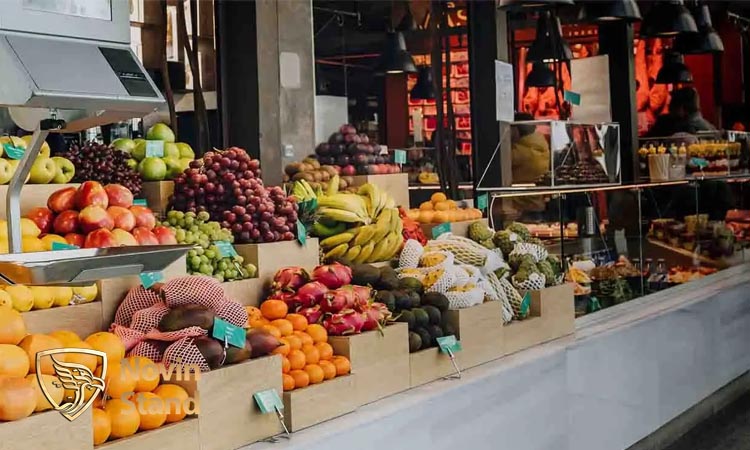قفسه بندی و دکور میوه فروشی