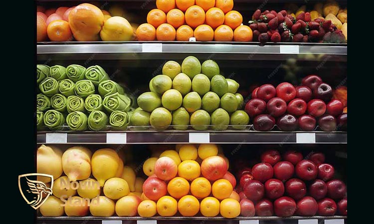 نورپردازی در قفسه بندی و دکور میوه فروشی