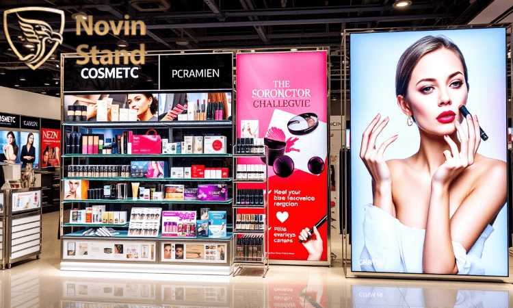 نکات طراحی استند تبلیغاتی برای محصولات آرایشی و بهداشتی