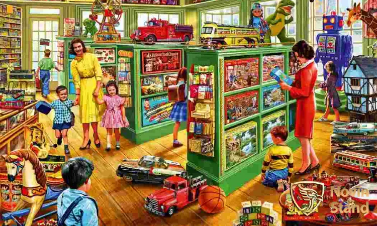 قفسه‌ بندی اسباب‌ بازی ‌فروشی