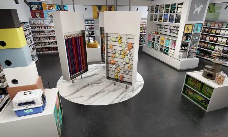 اهمیت قفسه بندی پت شاپ