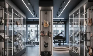 قفسه بندی فروشگاه موسیقی