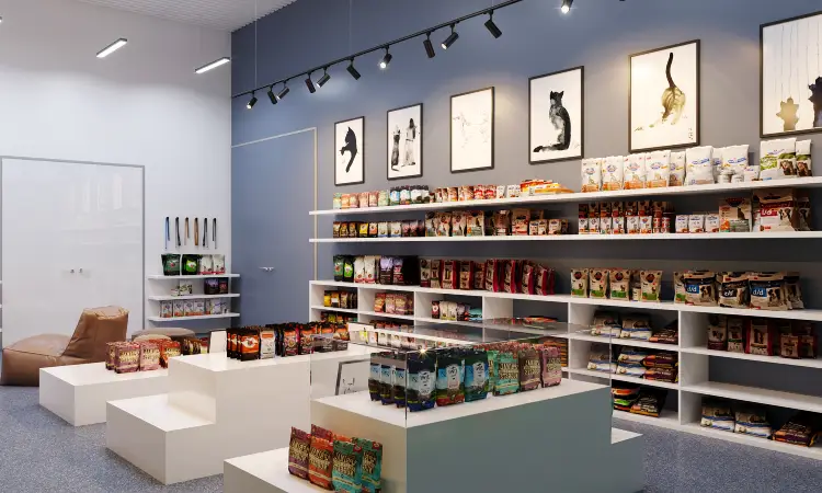 قفسه بندی پت شاپ