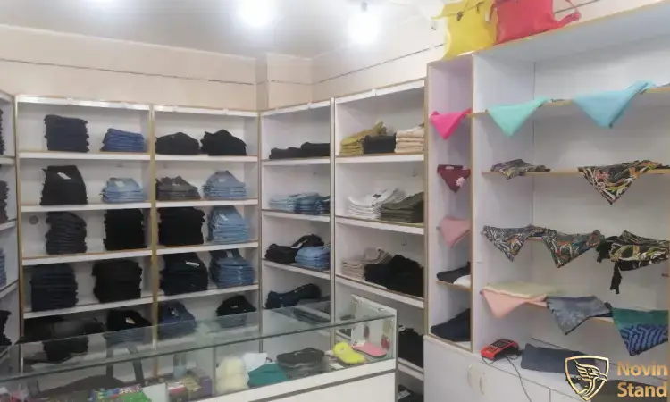 قفسه بندی مغازه شال و روسری