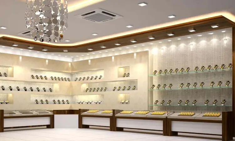 چیدمان مغازه طلا فروشی