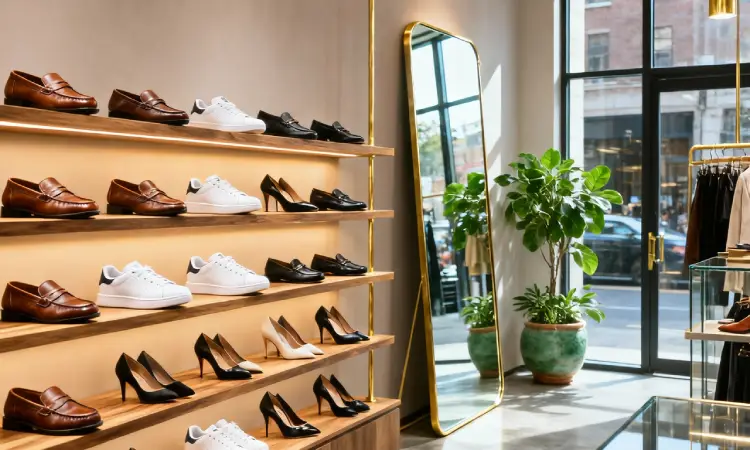 قفسه بندی کفش فروشی