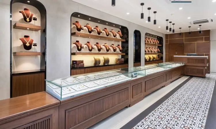 طراحی چیدمان مغازه طلا فروشی