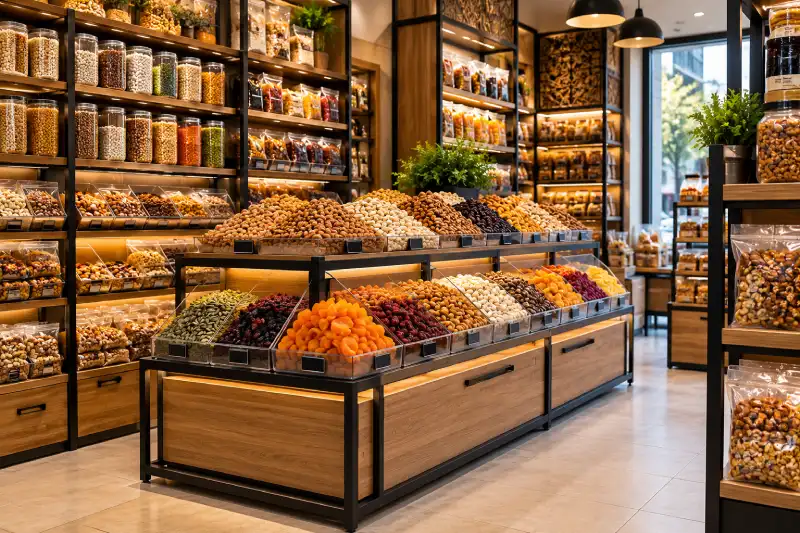 خرید استند برای خشکبار فروشی